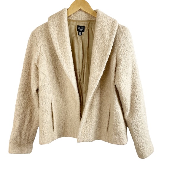 Eileen Fisher Jackets & Blazers - Eileen Fisher Size Small Cream Color Wool Blend Blazer Gorgeous